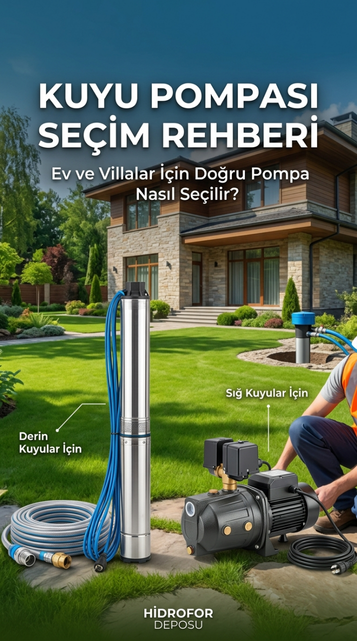 Kuyudan Eve Su Çekmek İçin Hangi Pompa Kullanılır?