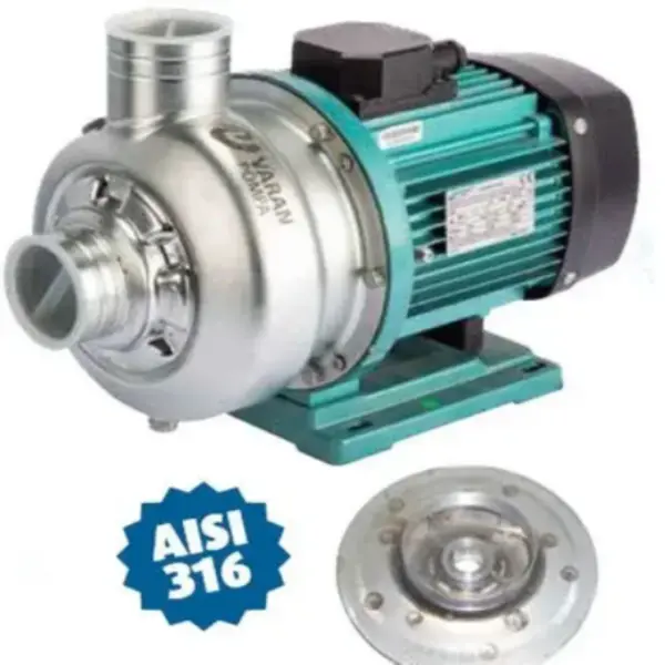 Varan DWB300/1.1T Komple Paslanmaz AISI 316 Santrifüj Pompa Trifaze 1.5 Hp 20 mss 30 m³/h