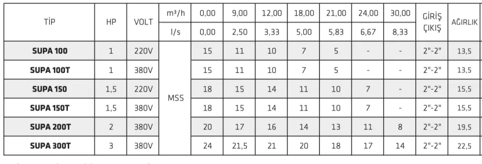 Water Sound Supa 100 M Havuz Pompası 1 HP 220V