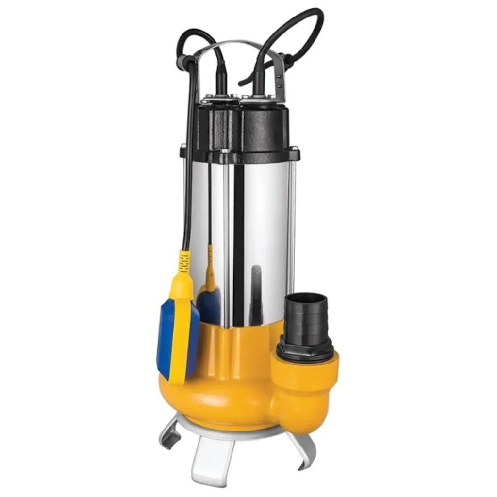 Water Sound V1100F Kirli Su Aktarma, Vortex Fanlı Drenaj Dalgıç Pompa 11 mt. Yükseklik 23 m³/h