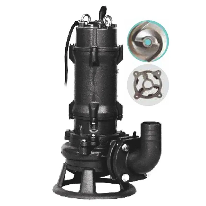 Water Sound CWQ25-10-2.2 3HP Trifaze Yüksek Debili Öğütücülü Tip Döküm Gövdeli Drenaj Pompası