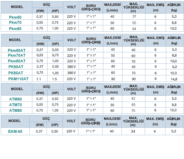 MOMENTUM Pkm60 Sürtme Fanlı Preferikal Pompa