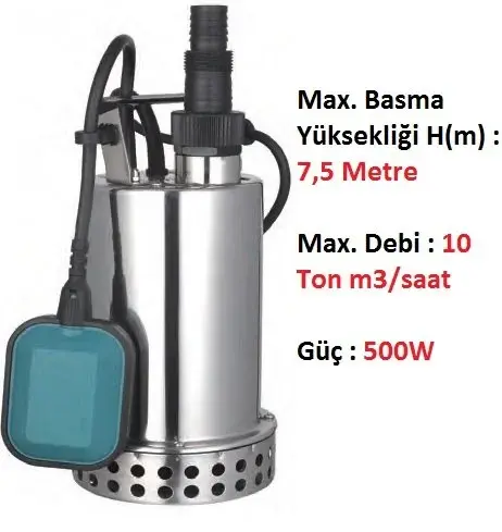 MOMENTUM PKS-550S Dalgıç Pompası Paslanmaz Gövdeli 220Volt