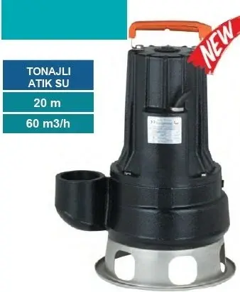 MOMENTUM V30-11-2.2T - 3HP-380V- DÖKÜM GÖVDELİ TONAJLI PİS SU DALGIÇ POMPASI