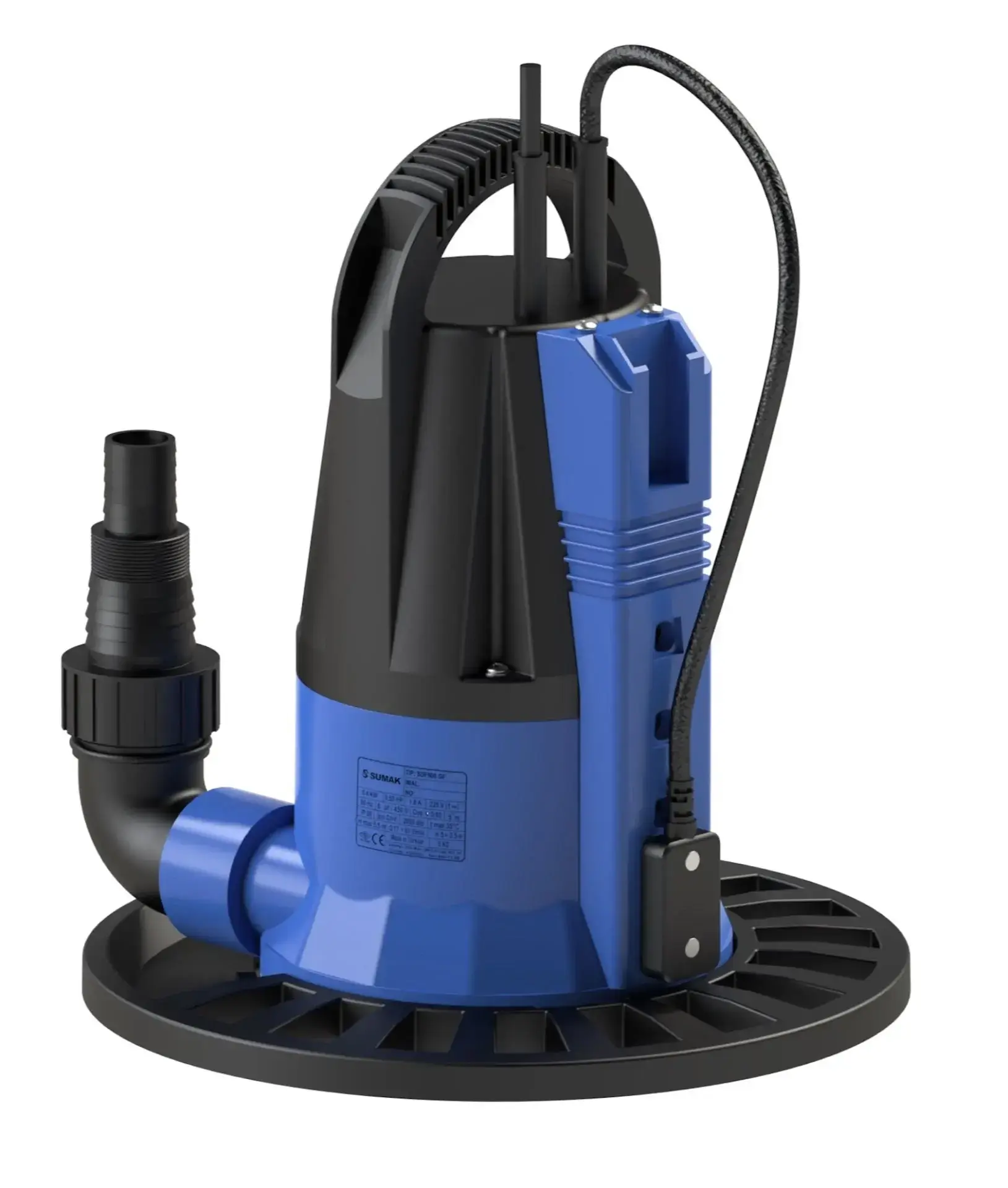 Sumak SDF500 GF sıfırdan emişli gizli flatörlü 0,5 HP dalgıç pompa