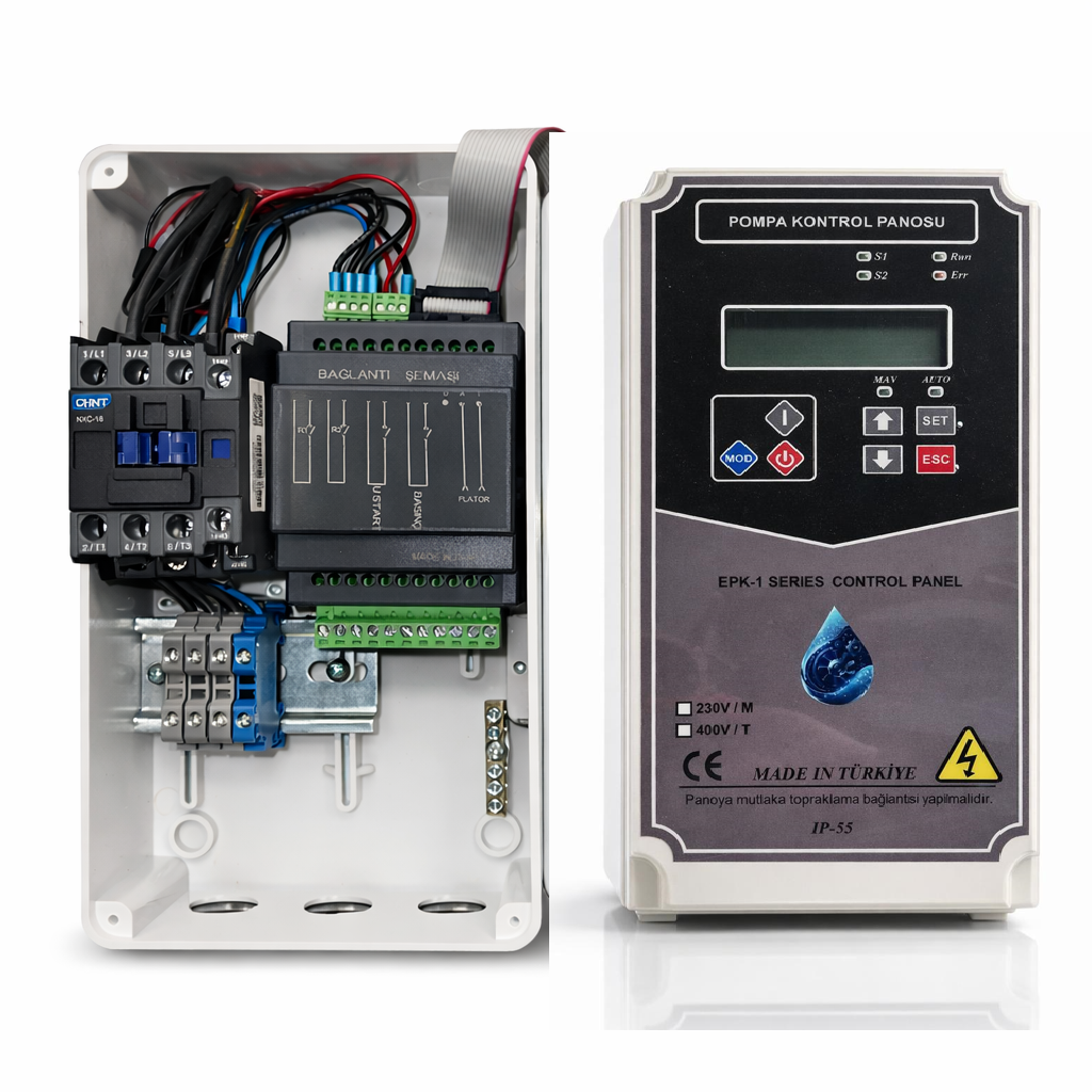 EPK-1T 5.5 kW LCD ekranlı pano