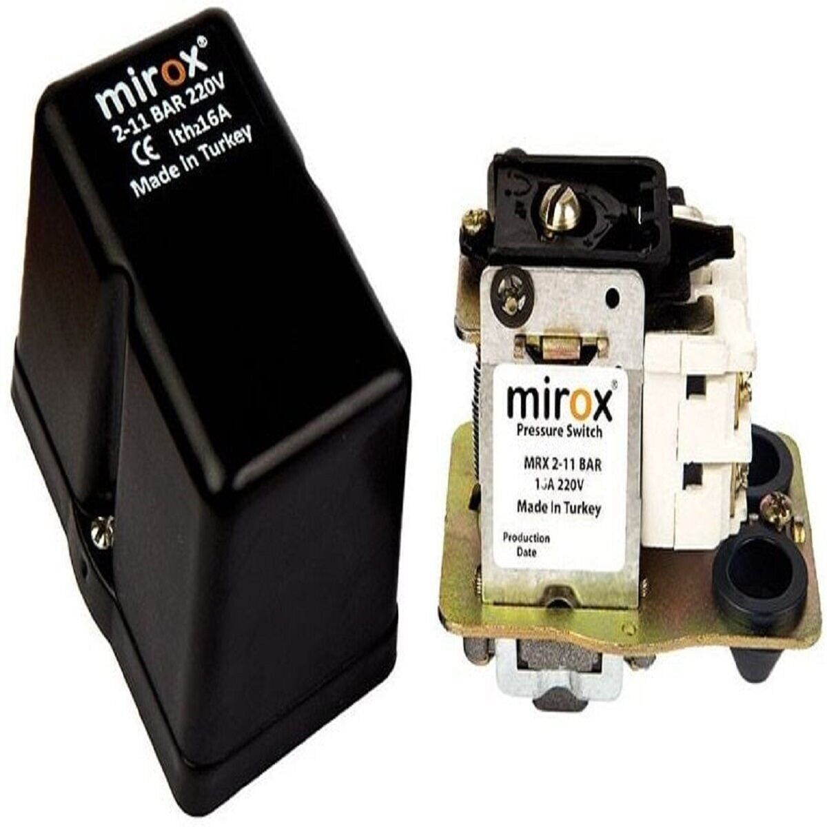 mirox monofaze 1-6 bar basınç şalteri 1/4 bağlantı