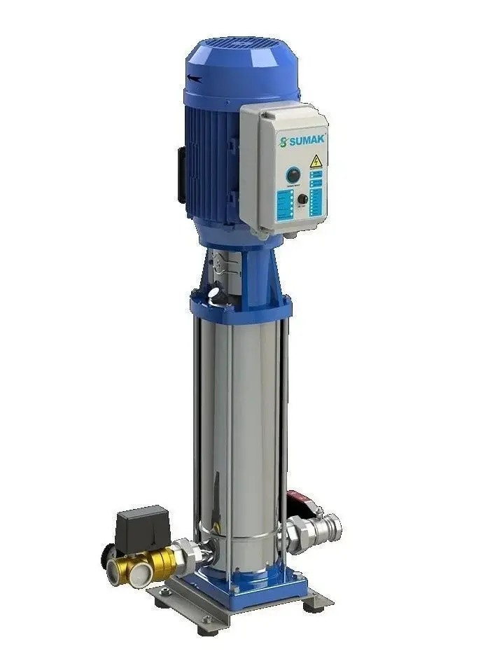 Sumak SHTP8 B 220/8 Çift Pompalı Komple Paslanmaz Hidrofor