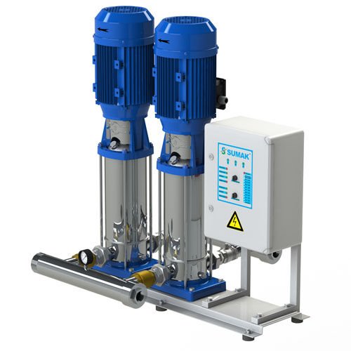 Sumak SHTP8 B 220/8 Çift Pompalı Komple Paslanmaz Hidrofor