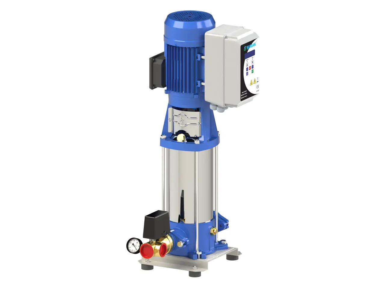 SUMAK SHTPD8A 220/8 SMART 2.2 HP 380V TEK POMPALI DİJİTAL PANOLU HİDROFOR