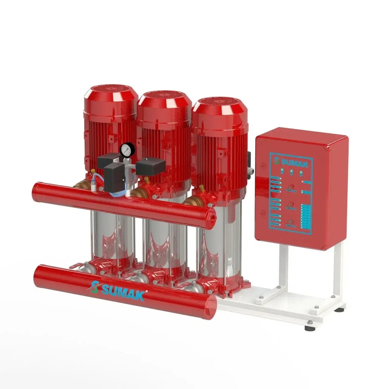 Sumak SHT 12 C 400/7 Üçlü Elektrikli Yangın Pompası