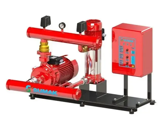 Sumak SMKT 750/EJY İki Pompalı Yangın Grubu 7.5 HP