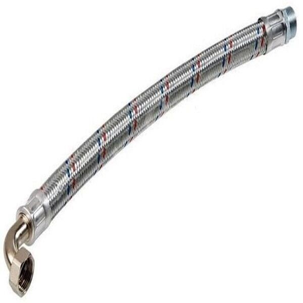 1 inç dirsekli galvaniz fleks hortum 60 cm hidrofor bağlantı hortumu