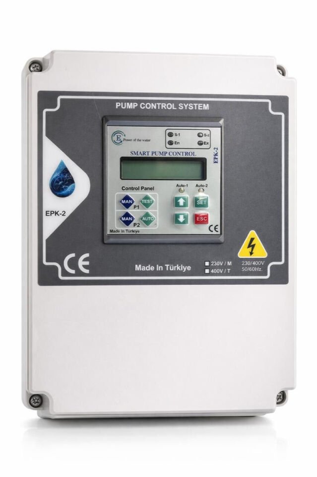 EPK-2T 7,5KW 400V çift pompa hidrofor kontrol panosu
