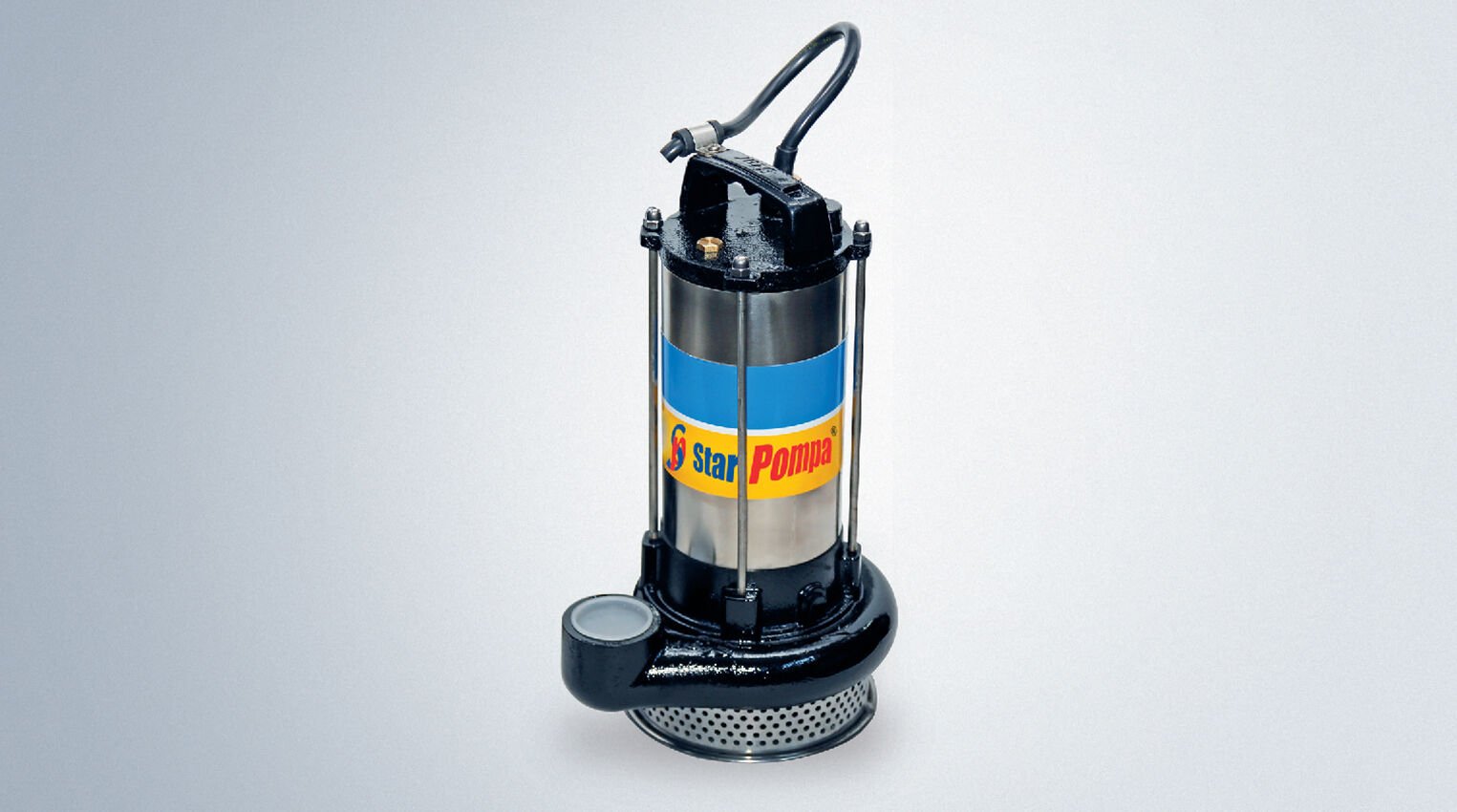 STAR SPF Z 300 M 3.HP 220W PASLANMAZ ÇARKLI DRENAJ DALGIÇ POMPA+PANO