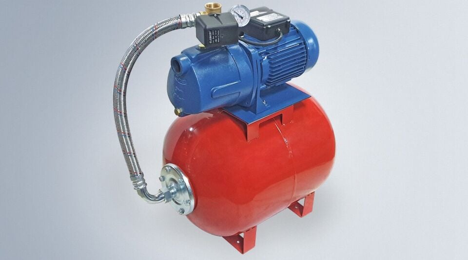 Star Pompa SPJ-Y 10 M 0,75 KW 220 V Yatık 24 LT Tanklı Hidrofor (4 Kat-6 Daire)