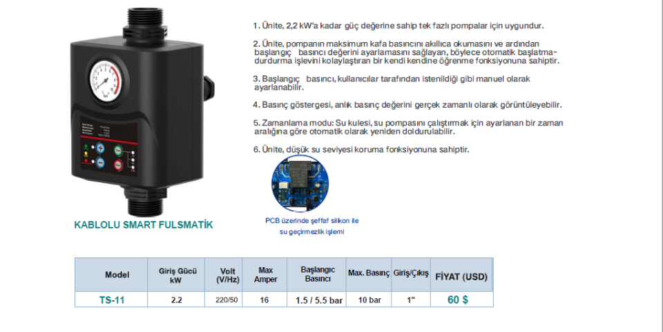 MOMENTUM TS-11 KABLOLU SMART FULSMATİK