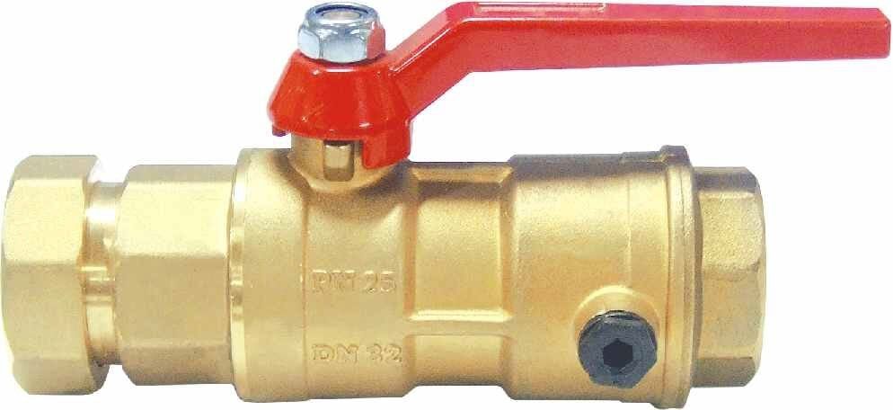 MİROX KÜRESEL VANA ÇEKVALFLİ RAKORLU 1'' - 1 1/4''