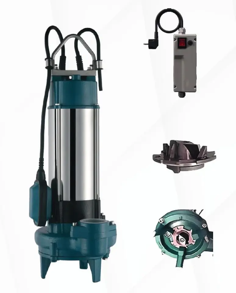 Kaysu CUT1500-B Döküm Gövdeli Öğütücülü Foseptik Pompası 2 HP