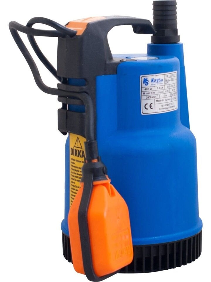 Kaysu KDF10 0.5 HP flatörlü drenaj dalgıç pompa